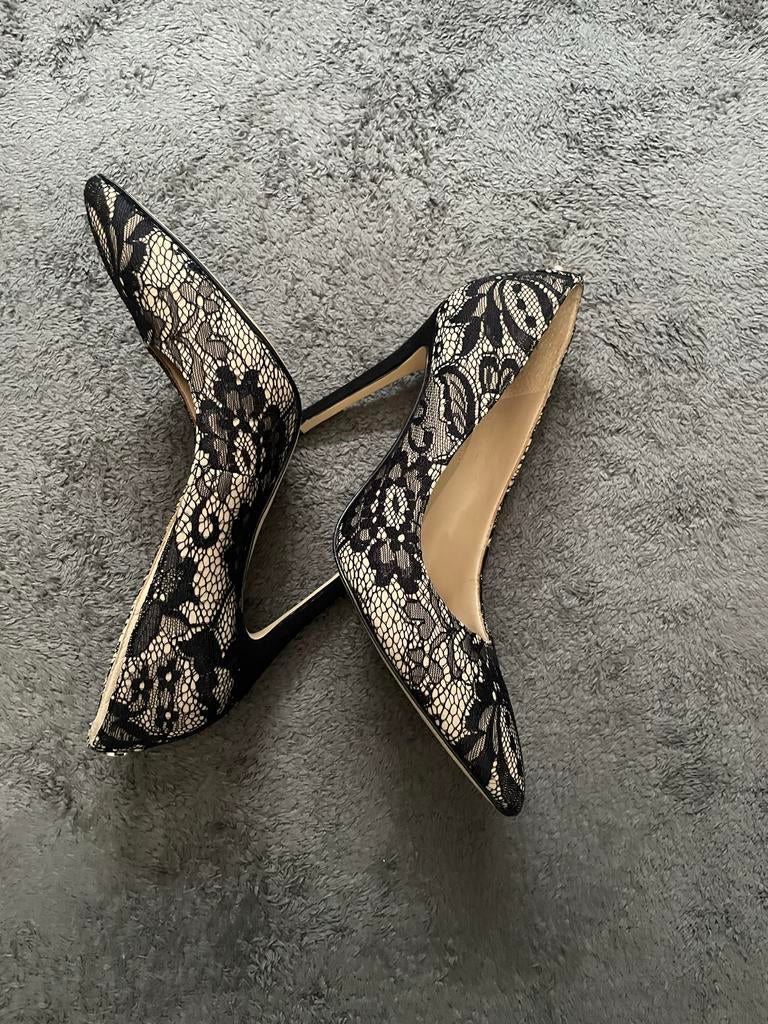 Originele Guess pumps met kant - Maat 36, Ophalen, Pumps, Zwart, Gedragen
