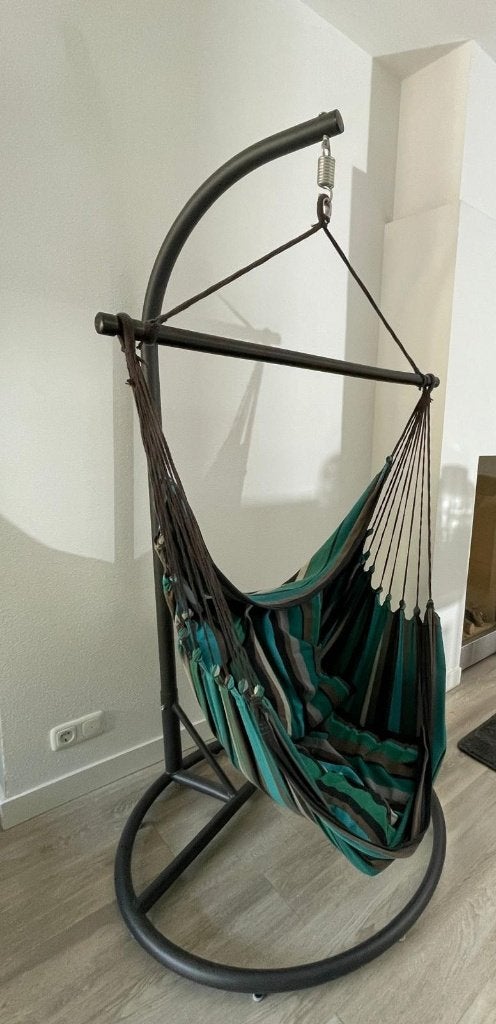 Hangmat met Standaard, ZGAN, Ophalen, Zo goed als nieuw, Met standaard, Eenpersoons