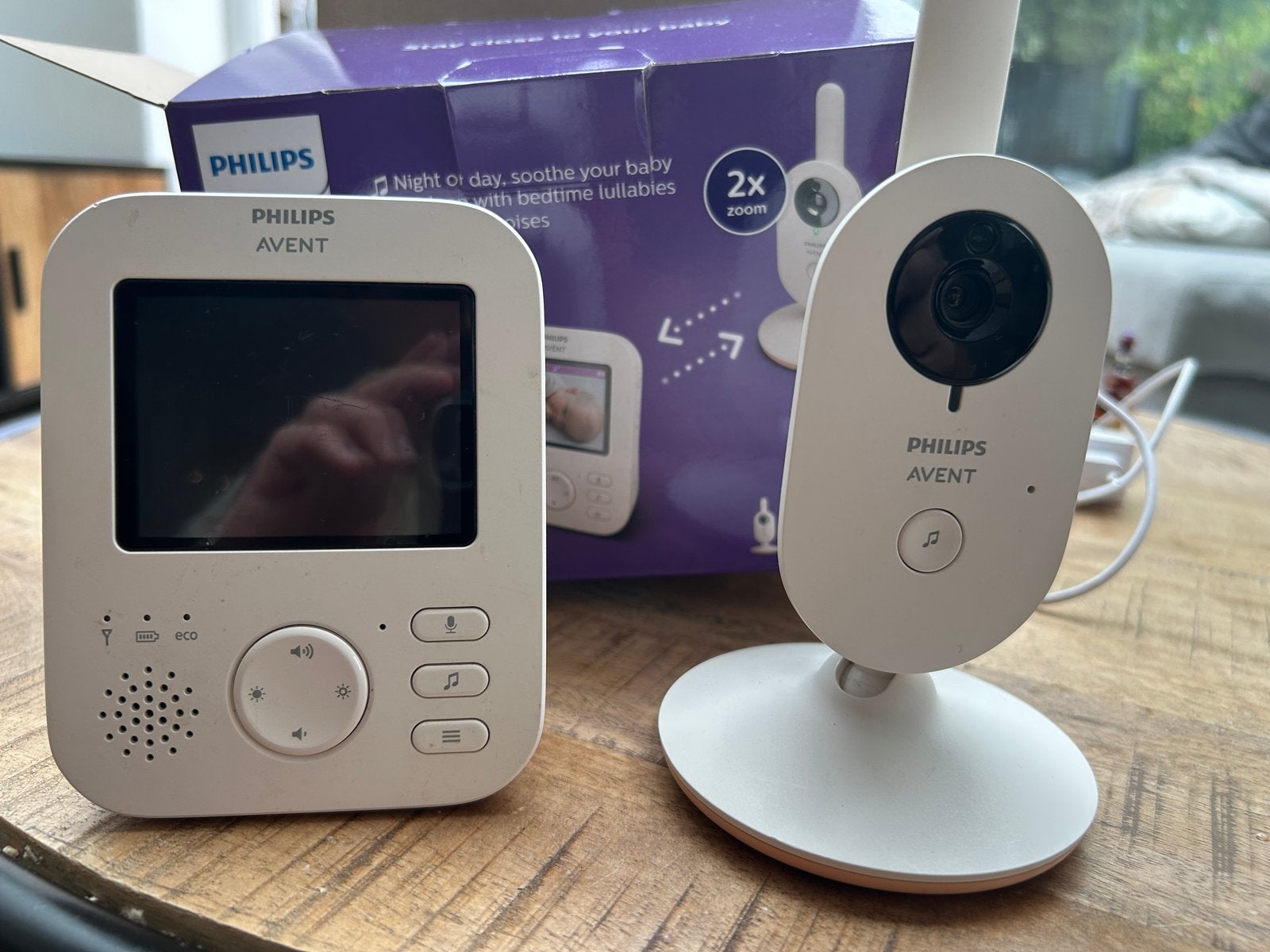 Philips Avent Video Babyfoon SCD881, Ophalen of Verzenden, Zo goed als nieuw, 250 meter of meer, Camera