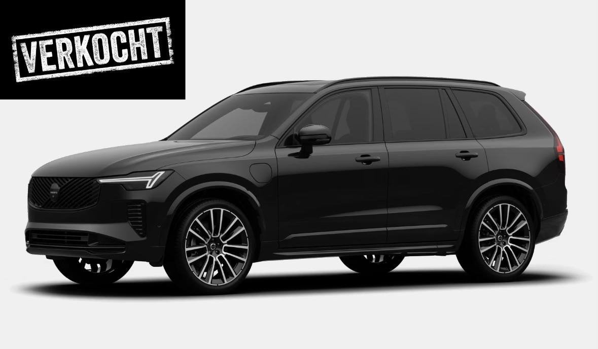 Volvo XC90 2.0 T8 Plug-in hybrid AWD Ultra Black Edition Luc, Auto's, Volvo, 12 maanden, Euro 6, Zwart, Hybride Elektrisch/Benzine