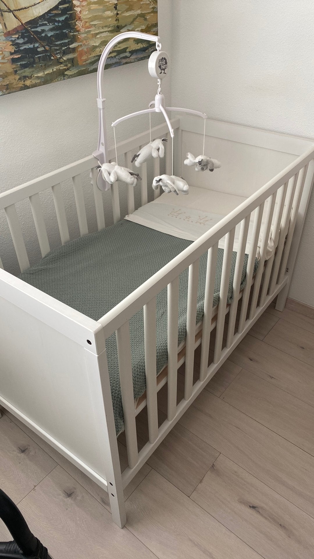 Ledikant Sundvik ikea incl alle toebehoren., Kinderen en Baby's, Babywiegjes en Ledikanten, Ophalen, Zo goed als nieuw, Ledikant