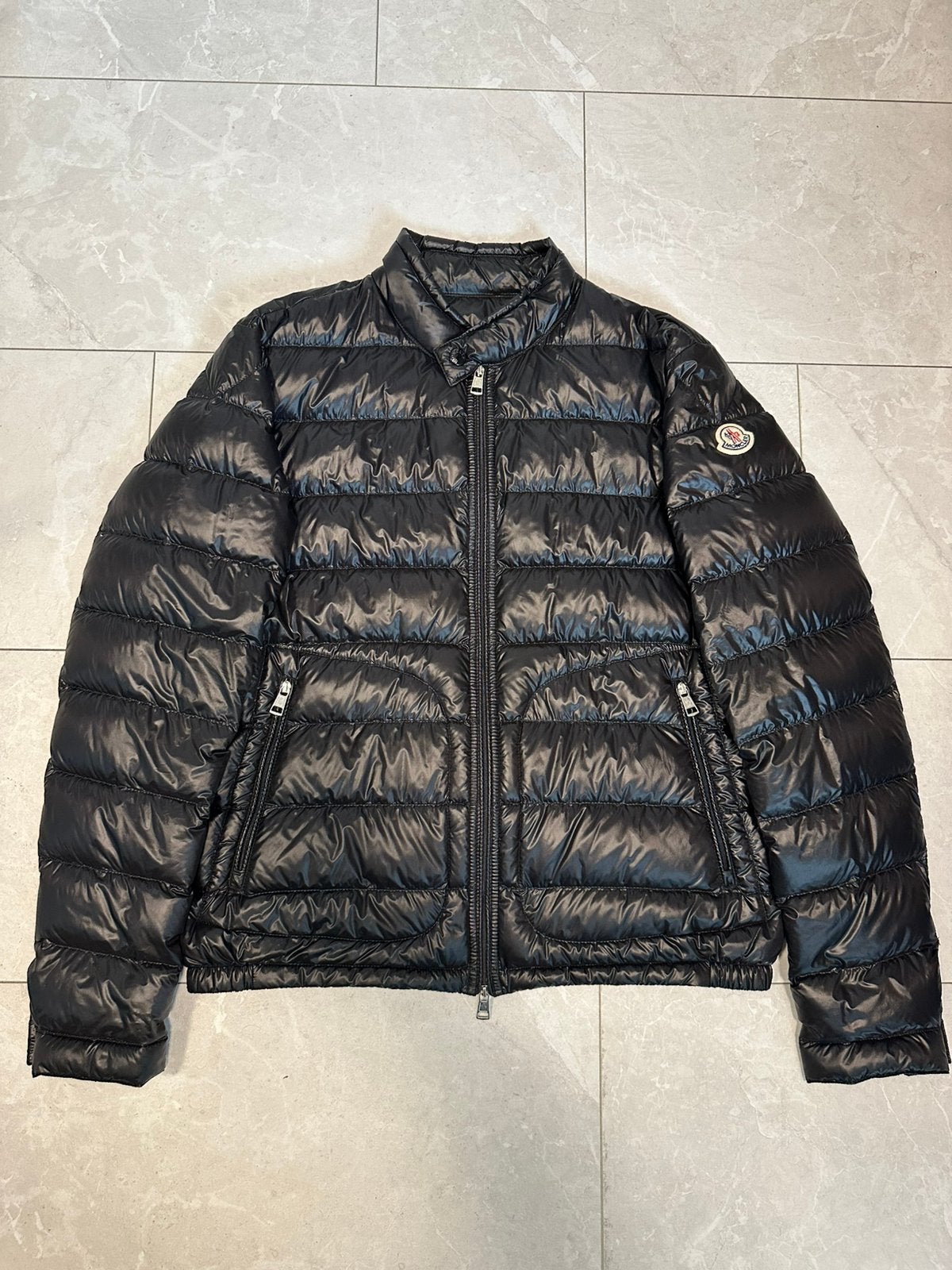 Moncler Acorus black jacket authentic maya, Ophalen of Verzenden, Nieuw, Maat 48/50 (M), Zwart