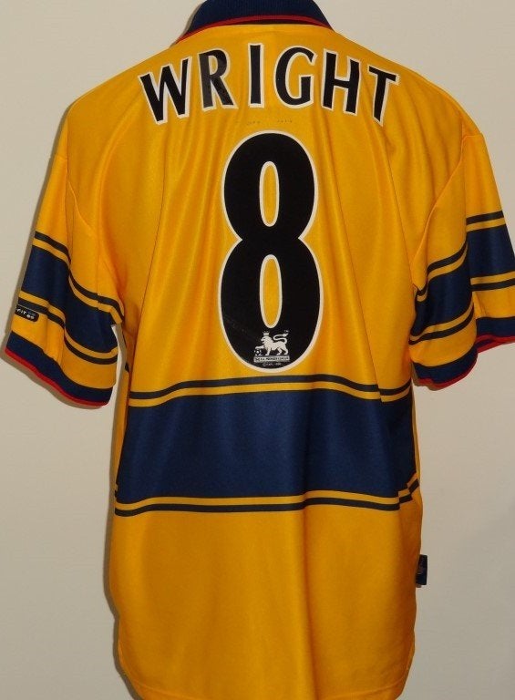 voetbalshirt Arsenal nummer 8 Wright maat L, Maat L, Verzenden, Zo goed als nieuw, Shirt