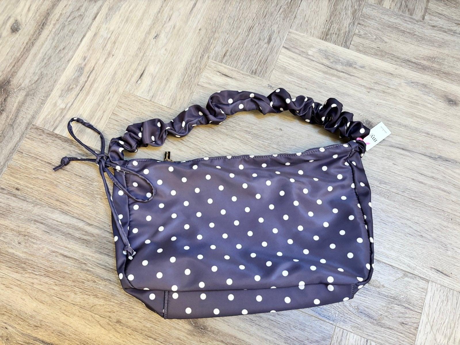 Nieuwe handtas polkadot My Jewellery, Ophalen of Verzenden, Nieuw, Bruin, Handtas