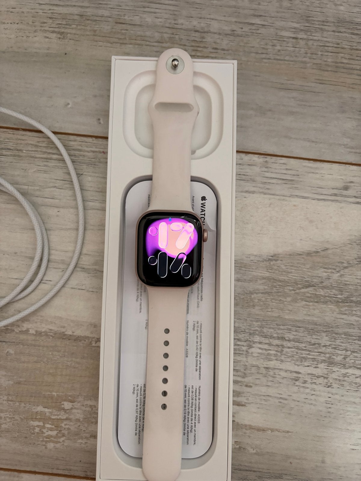 Apple Watch Series 11 45mm Starlight Aluminium, Sieraden, Tassen en Uiterlijk, Smartwatches, Ophalen, Afstand, Wit, IOS