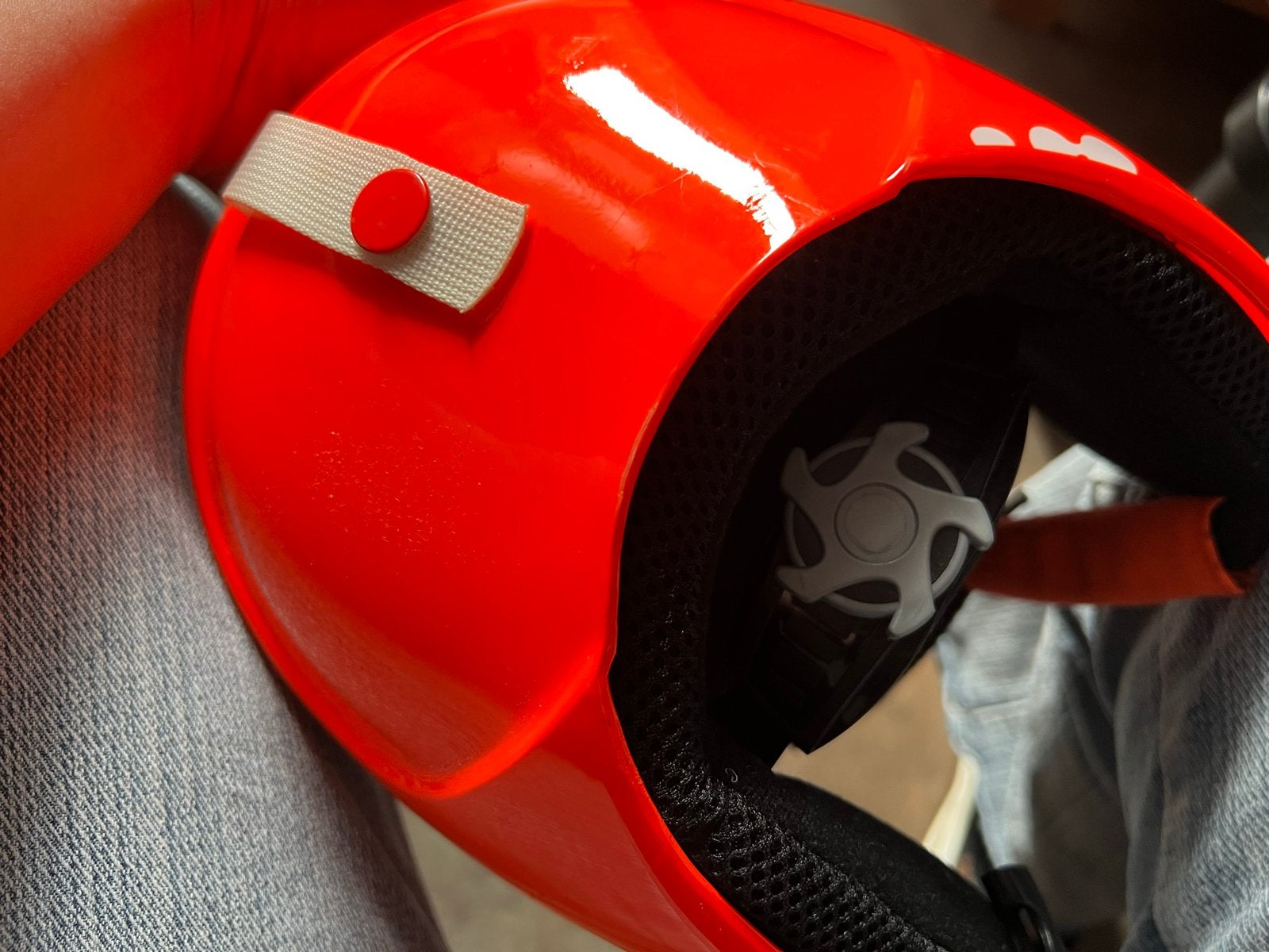 Skihelm kleuter Wed'ze H 400 Jr oranje, Overige typen, Zo goed als nieuw, Skiën, Minder dan 100 cm