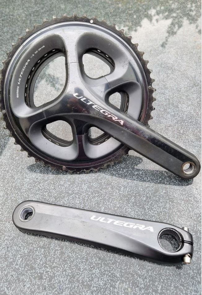 Ultegra crankstel 52-36 zgan, Fietsen en Brommers, Ophalen