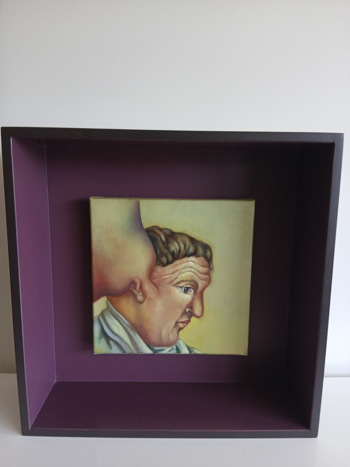 Otto Egberts (Vlaardingen) Kunstwerk - Hoofden (1994), Op houten frame, Hout, Ophalen of Verzenden, Olieverf
