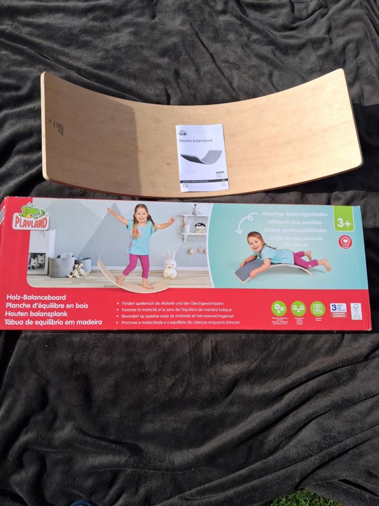 Houten Wobbel Balance Board - Playland, Ophalen of Verzenden, Zo goed als nieuw, Rij- of Hobbelspeelgoed