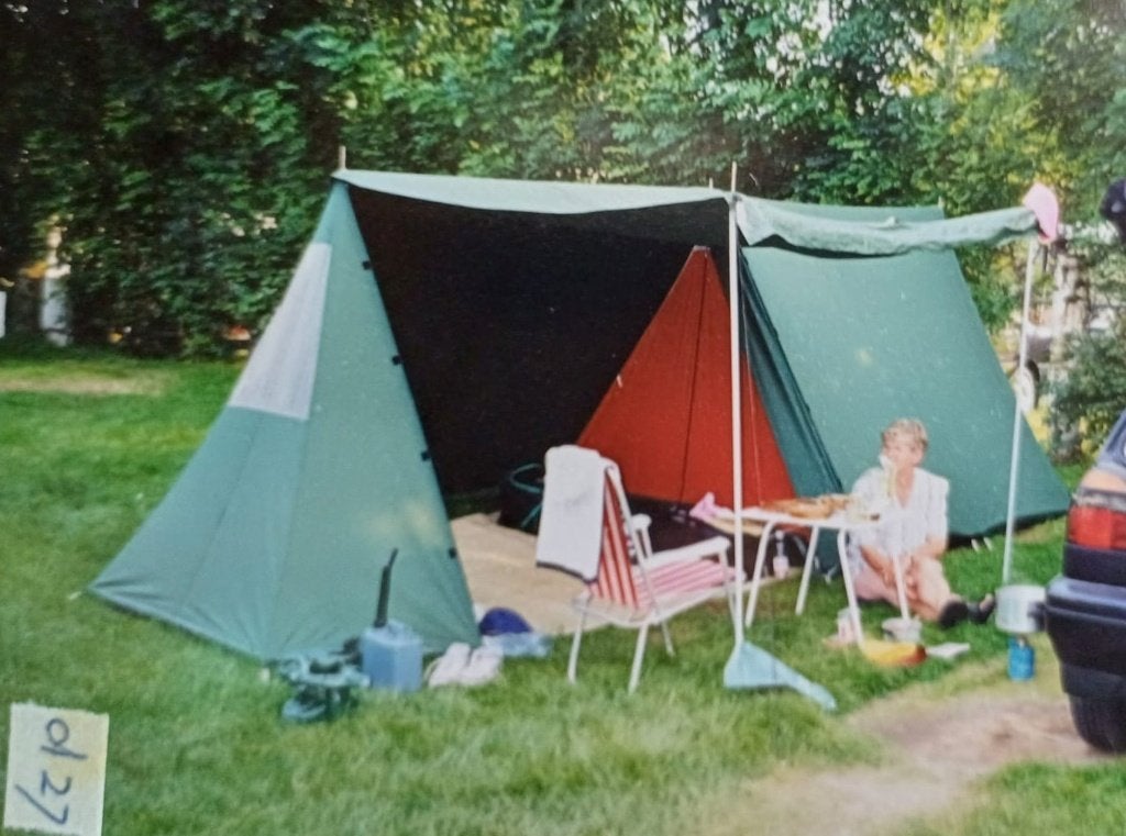 Retro katoenen tent Valk., Ophalen, Zo goed als nieuw, Tot en met 2