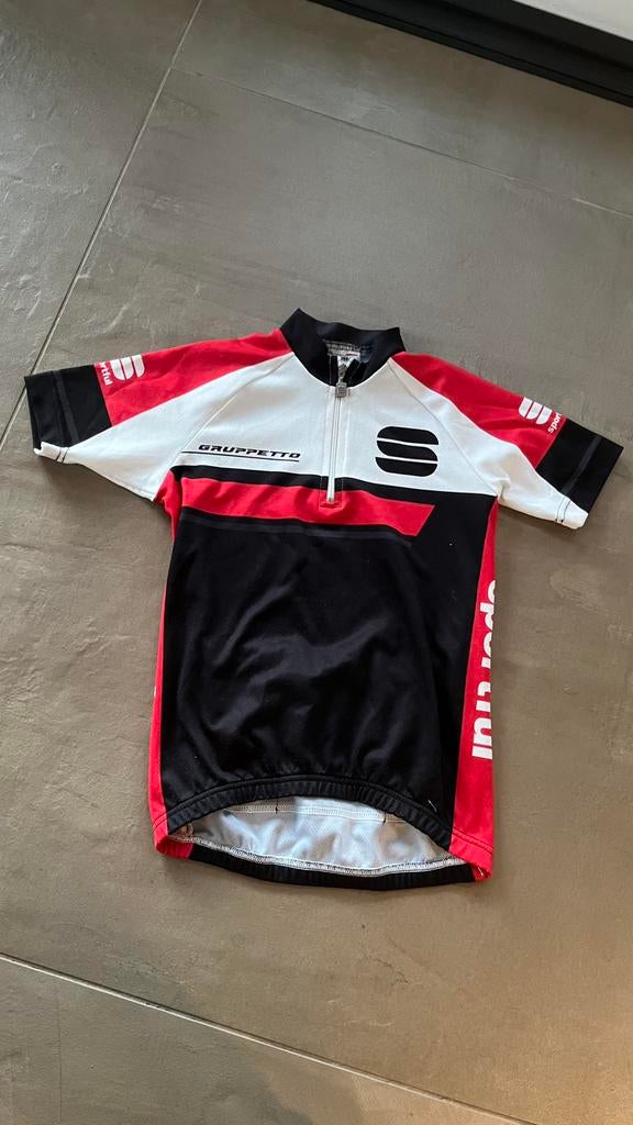 Kinder koersshirt fietsshirt fietstrui maat 116, Ophalen of Verzenden, Zo goed als nieuw, Jongen, Shirt of Longsleeve