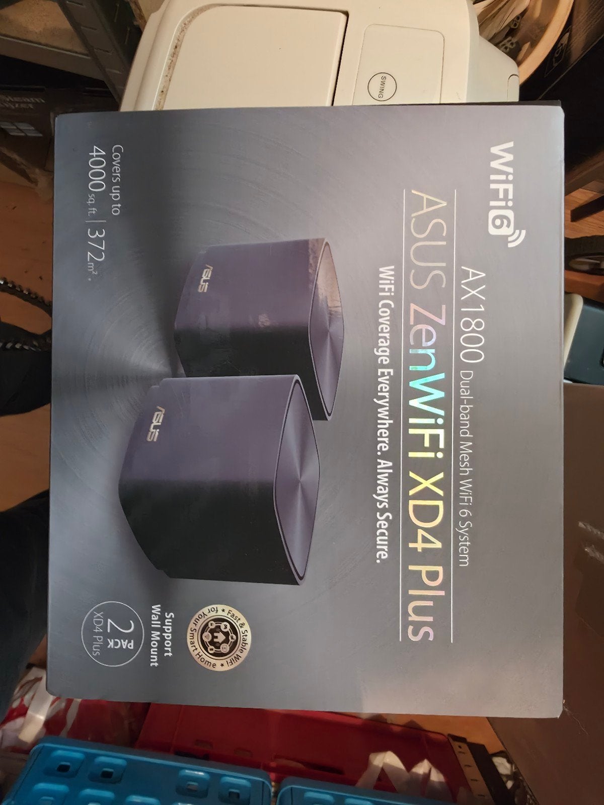 ASUS ZenWiFi XD4 Plus AX1800 2-pack Mesh WiFi 6 Systeem, Computers en Software, Ophalen of Verzenden, Zo goed als nieuw, Router