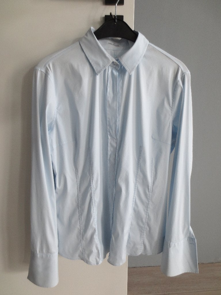 Van Laack blouse, maat 40, model COCO, licht blauw, Maat 38/40 (M), Blauw, Van Laack, Ophalen of Verzenden