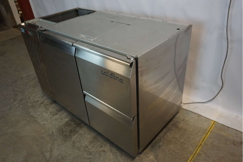 Horeca Coldline koelwerkbank koeling 2 lades en 1 deur, Zakelijke goederen, Horeca | Keukenapparatuur, Gebruikt, Niet ingevuld
