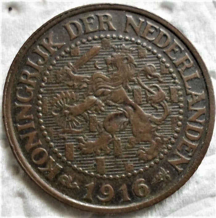 Nederland 2,5 cent 1916a., Verzenden, Koningin Wilhelmina, Overige waardes, Losse munt