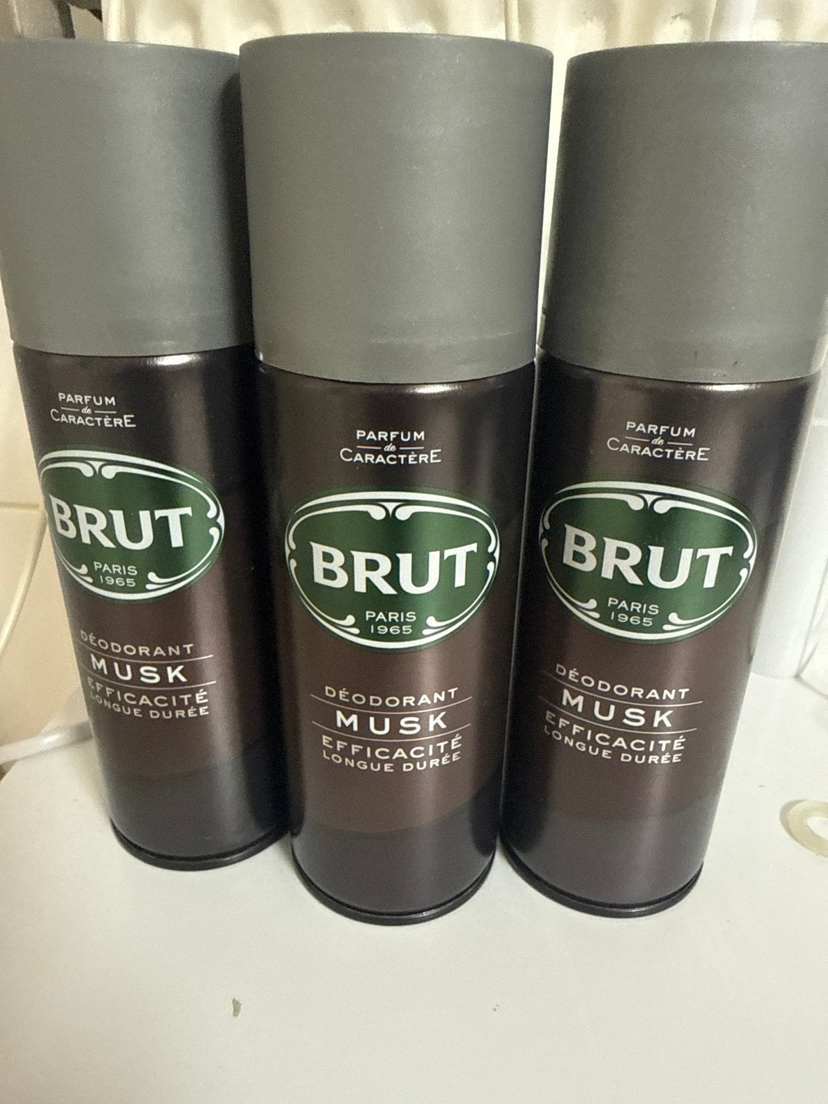 3x Brut Musk Deodorant Spray - Langdurige Frisheid, Ophalen, Nieuw