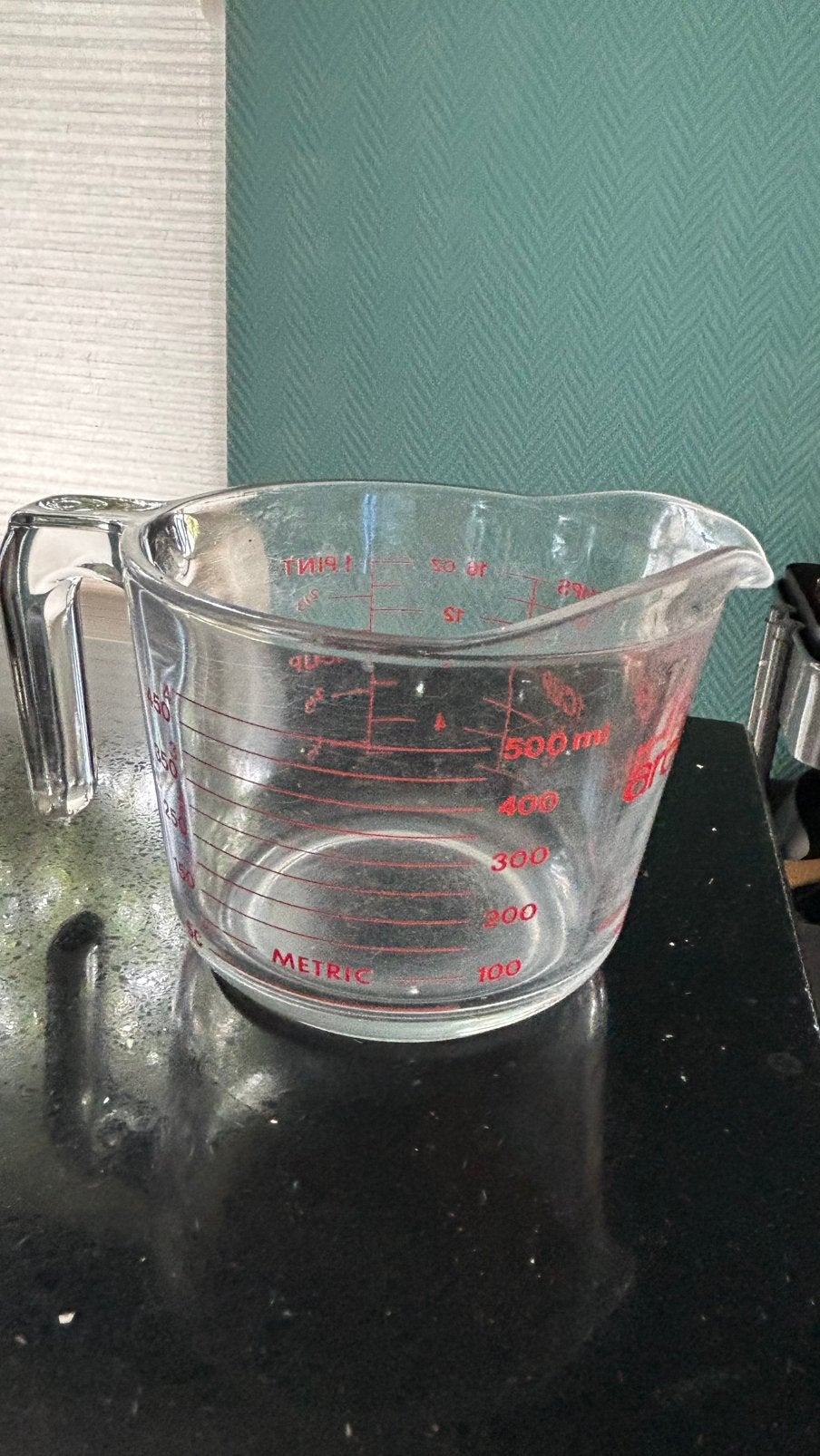 Arcuisine glazen maatbeker - 0,5 liter, Ophalen, Overige merken, Glas, Overige typen