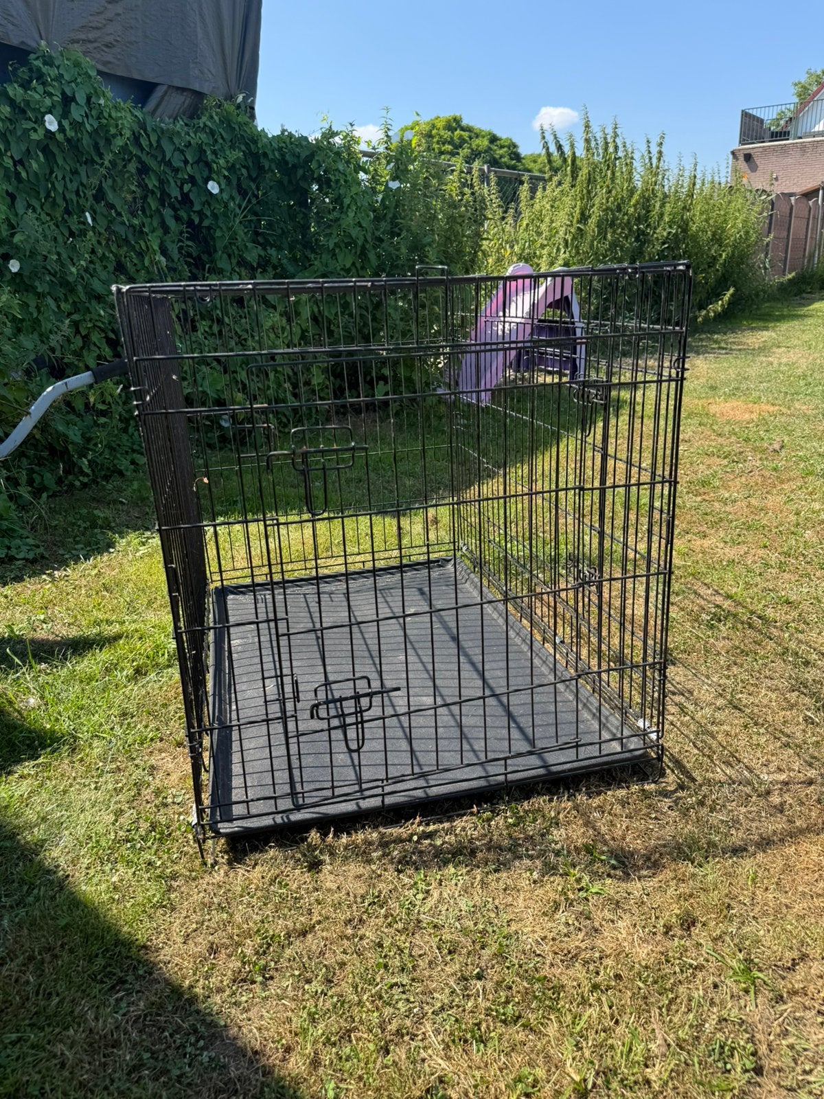 Grote opvouwbare hondenbench 110 x 70 x 80 cm, Dieren en Toebehoren, Hondenhokken, Ophalen, Gebruikt, 65 tot 100 cm, Hondenhok