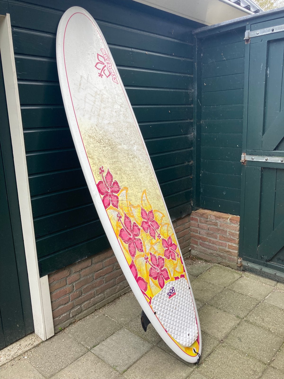 Surfboard NSP Surf Betty 7.6, Watersport en Boten, Ophalen, Gebruikt, Met koord