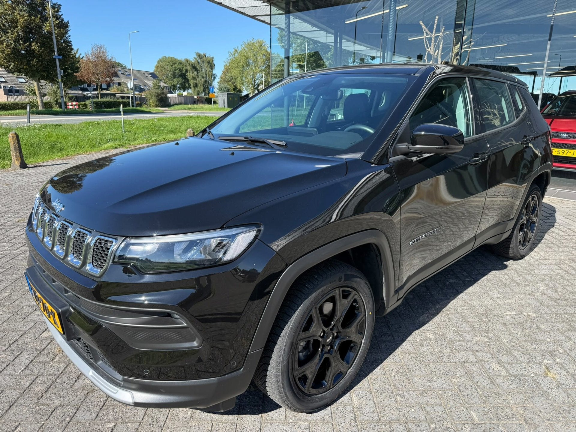 Jeep COMPASS 1.5T e-Hybrid S, Auto's, Gebruikt, 4 cilinders, Zwart, Bedrijf