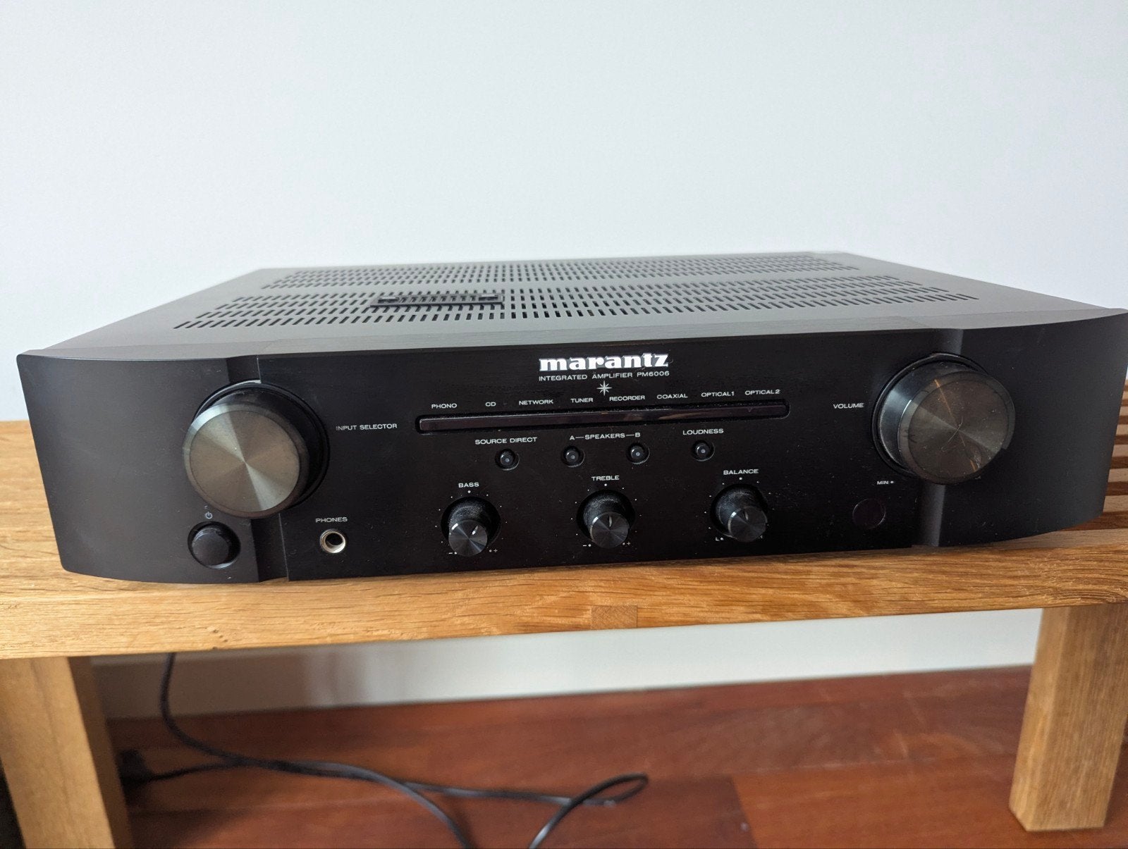Marantz PM6006 stereoversterker met DAC en afstandsbediening, Zo goed als nieuw, 60 tot 120 watt, Stereo, Ophalen