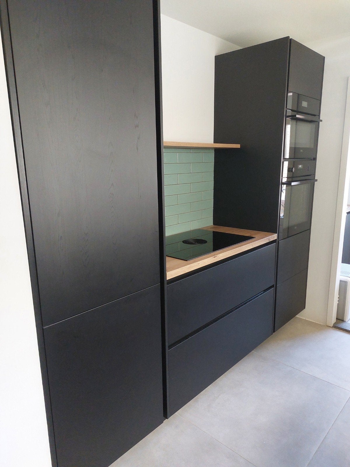 Siematic keuken glans zwart incl.apparatuur en garantie!!!!!, Huis en Inrichting, Zwart, Dubbelwandige keuken, Ophalen of Verzenden