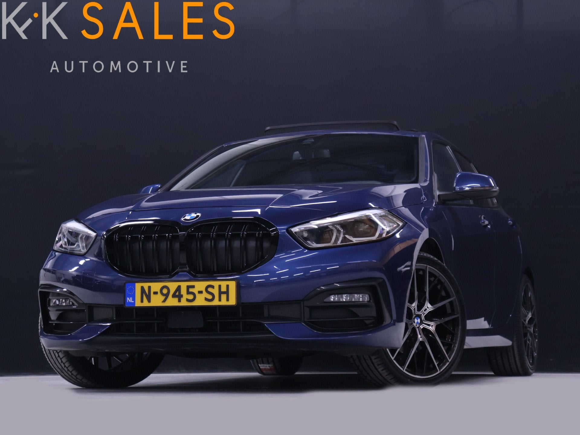 BMW 1-serie 118i M Sport [SCHUIFKANTELDAK, APPLE CARPLAY, AN, 136 pk, Gebruikt, Blauw, Bedrijf