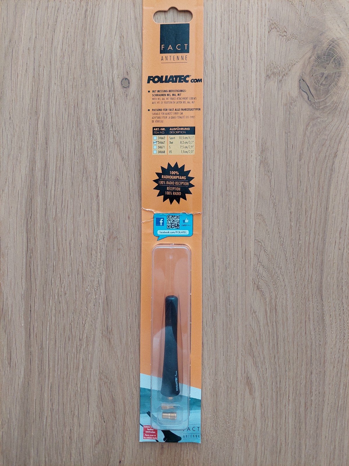 Foliatec antenne voor op auto, nieuw in verpakking, Auto diversen, Ophalen of Verzenden, Nieuw