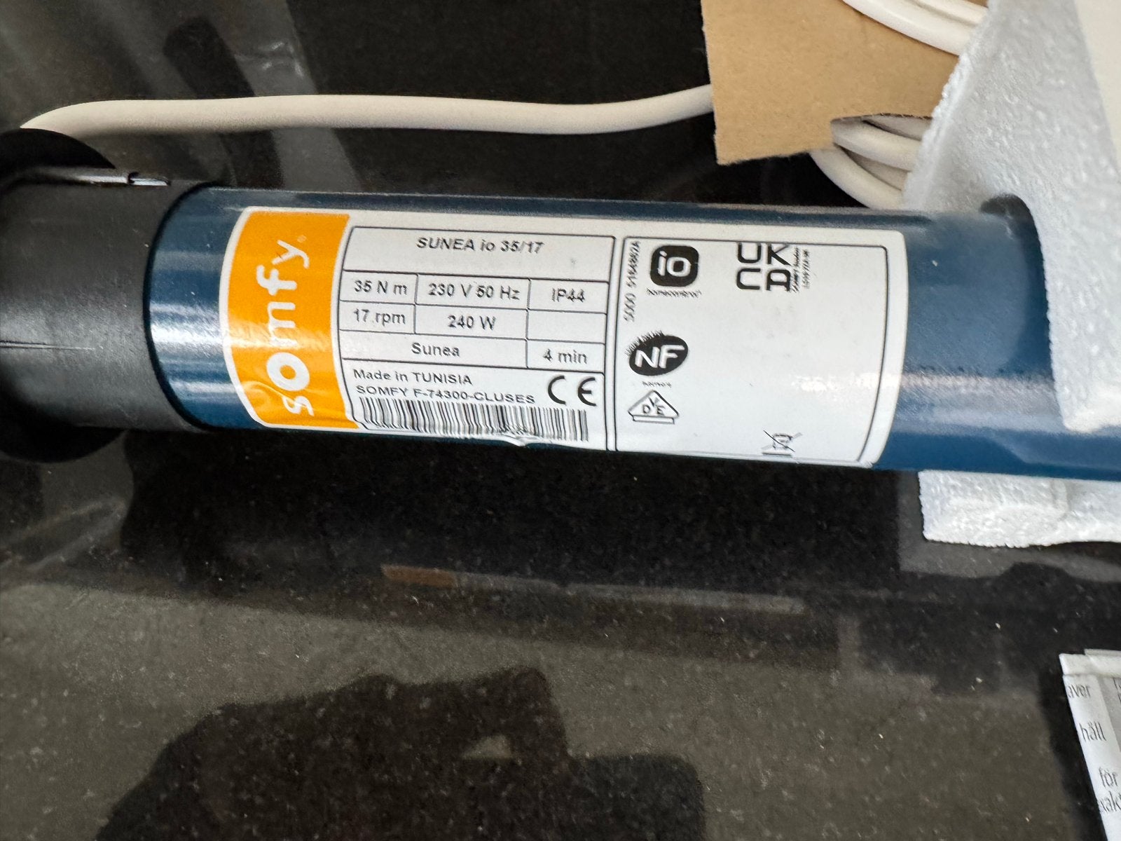 Somfy Sunea io 35/17 buismotor nieuw in doos, Ophalen of Verzenden, Nieuw