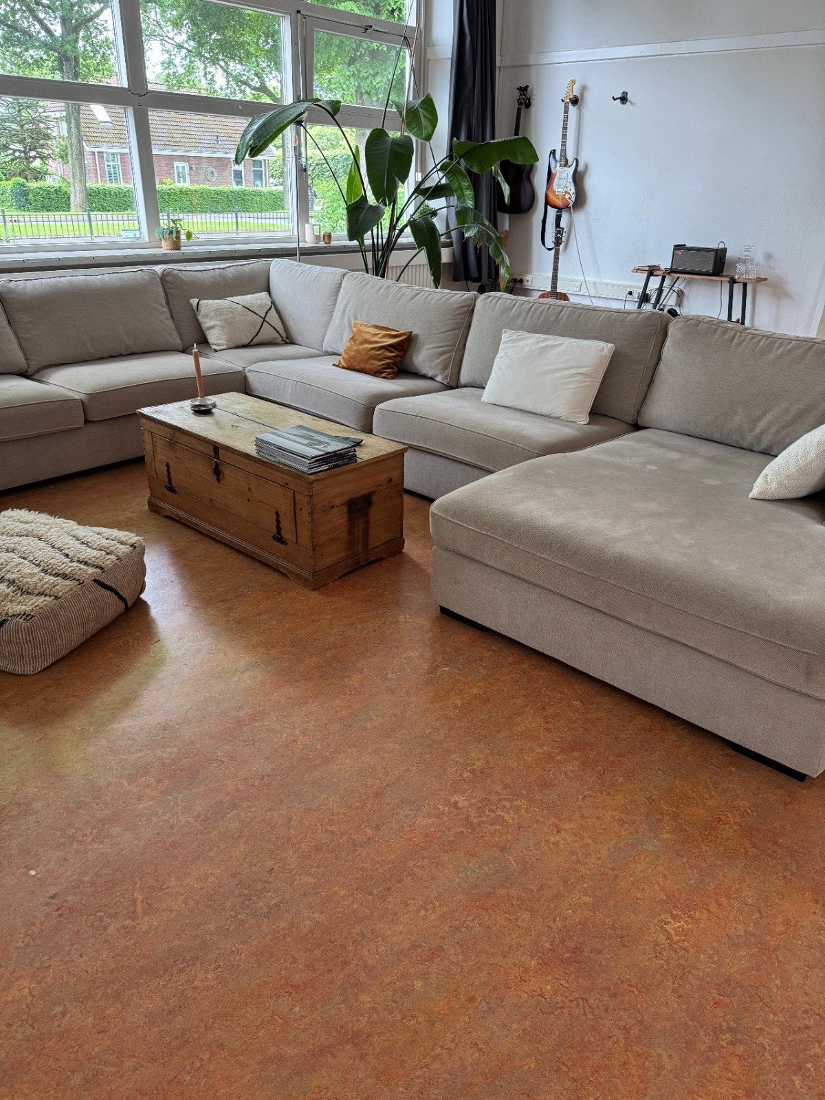 Grote hoekbank met longchair (Room 108 Michelle), Ophalen, Gebruikt
