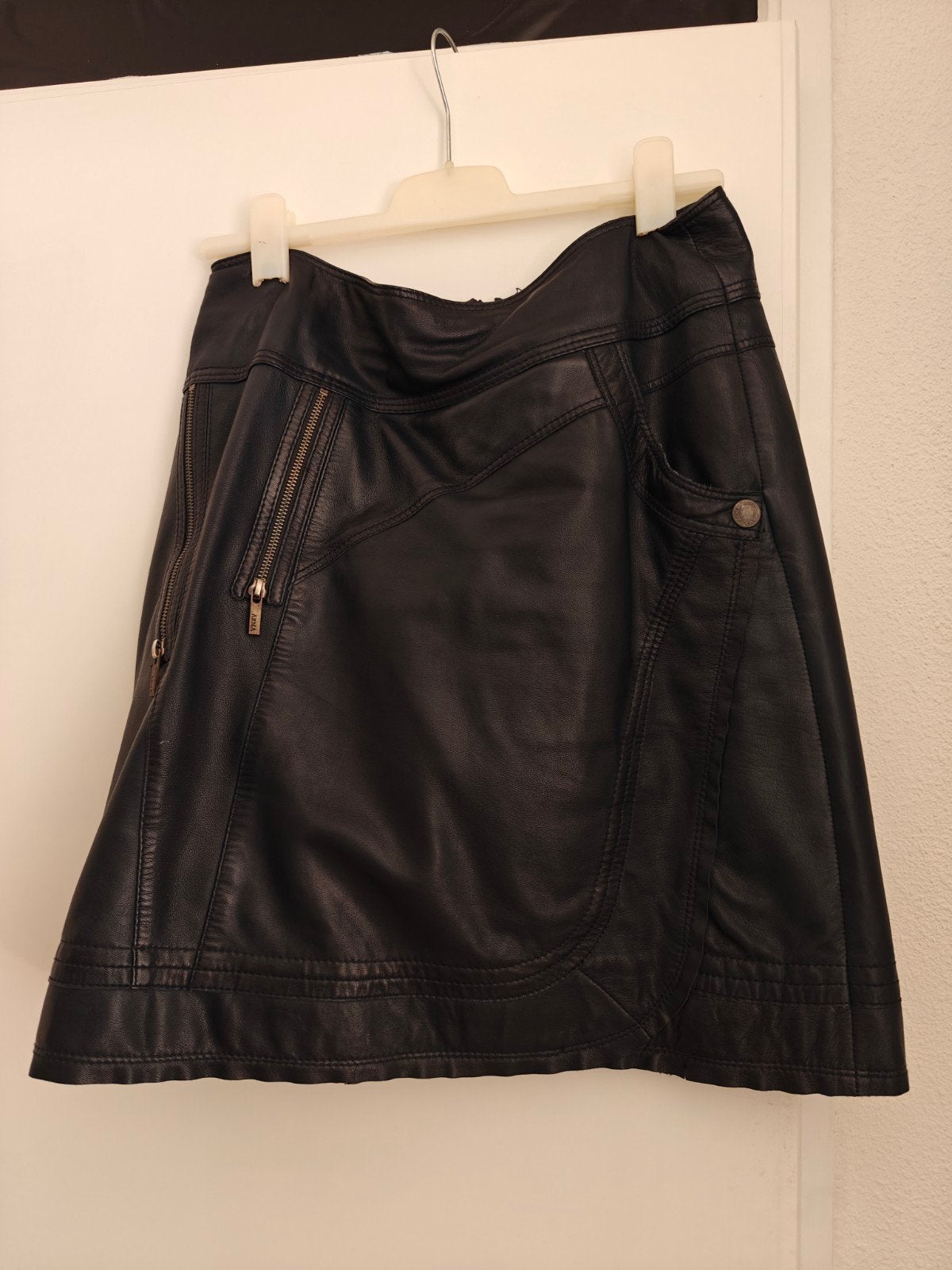 Arma leren rok mt 40, Kleding | Dames, Rokken, Blauw, Ophalen of Verzenden, Knielengte, Armani