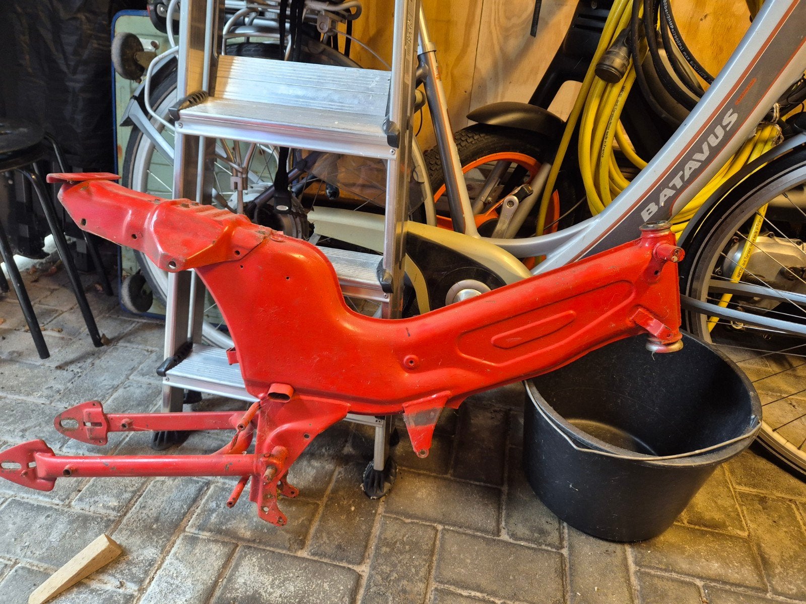 Kreidler buffel  bromfiets frame - Gebruikt, Ophalen, Gebruikt, Frame, Kreidler