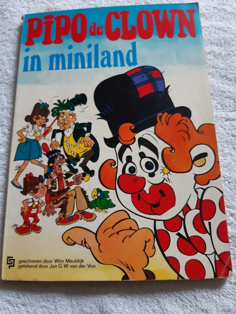 Pipo de Clown in Miniland - Vintage Stripboek, Gelezen, Eén stripboek, Ophalen of Verzenden, Wim Meuldijk