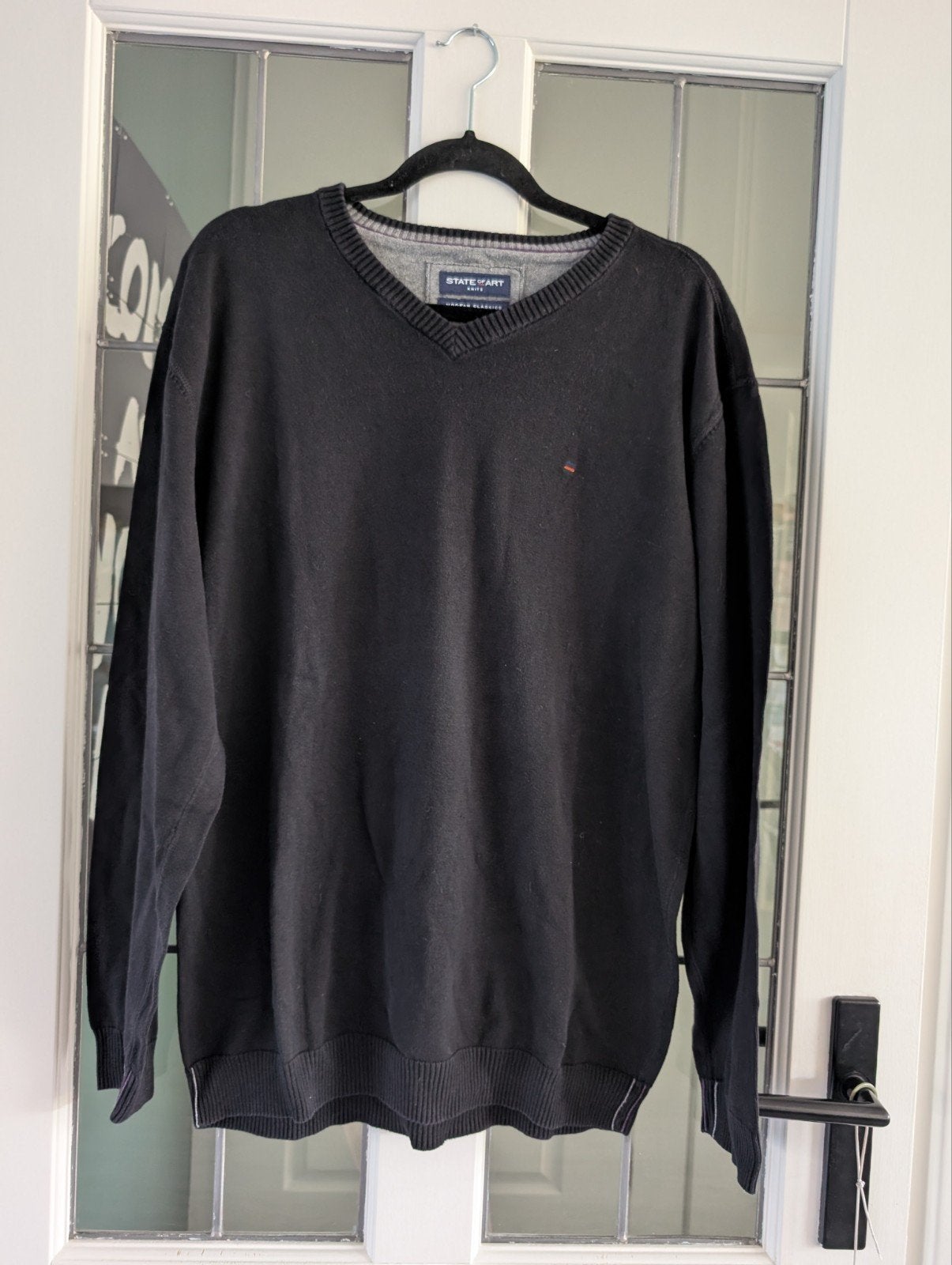 State of Art Heren Trui Zwart V-hals Maat 3XL, State of Art, Zwart, Overige maten, Ophalen of Verzenden