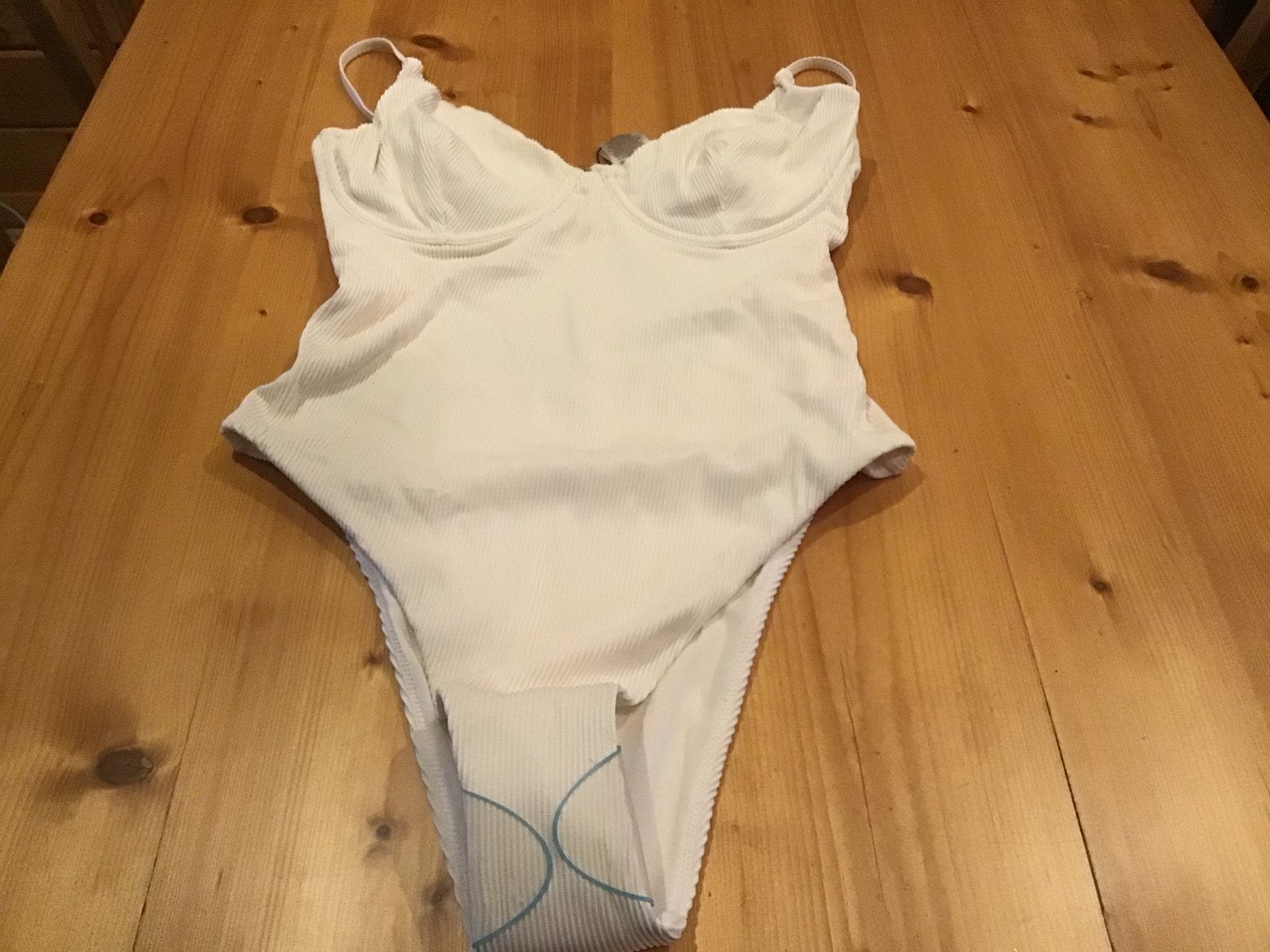 Badpak ecru beige 38 C/D weareweweare, Ophalen of Verzenden, Zo goed als nieuw, Beige, Badpak