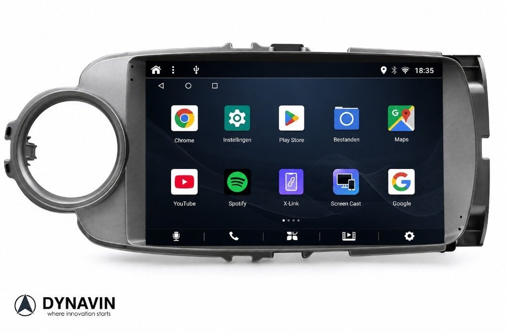 autoradio toyota yaris carkit android 16 carplay usb Dynavin