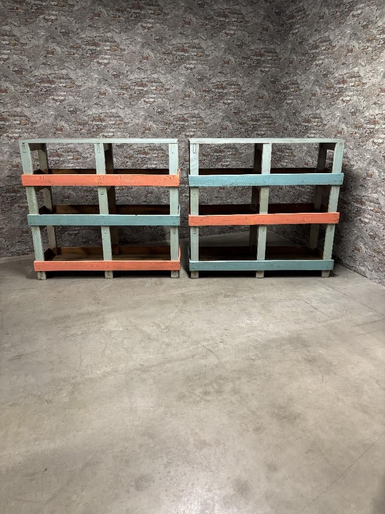 Vintage retro stelling | kast nr.1250 & nr.1251, Info@antiekgroothandel.com, 7602 RG, Ophalen of Verzenden, Zo goed als nieuw