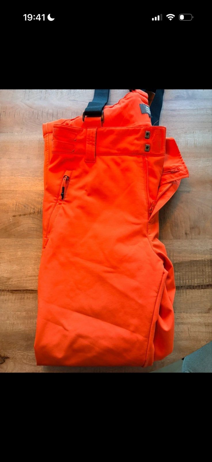 Human Nature Skibroek Oranje Maat L met Bretels RECCO, Ophalen of Verzenden, Gedragen, Maat 42/44 (L), Broek