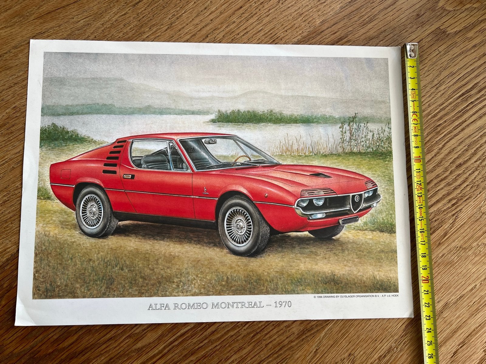 Alfa Romeo Montreal - 1970 - Originele print, Ophalen of Verzenden, Gebruikt, Auto's