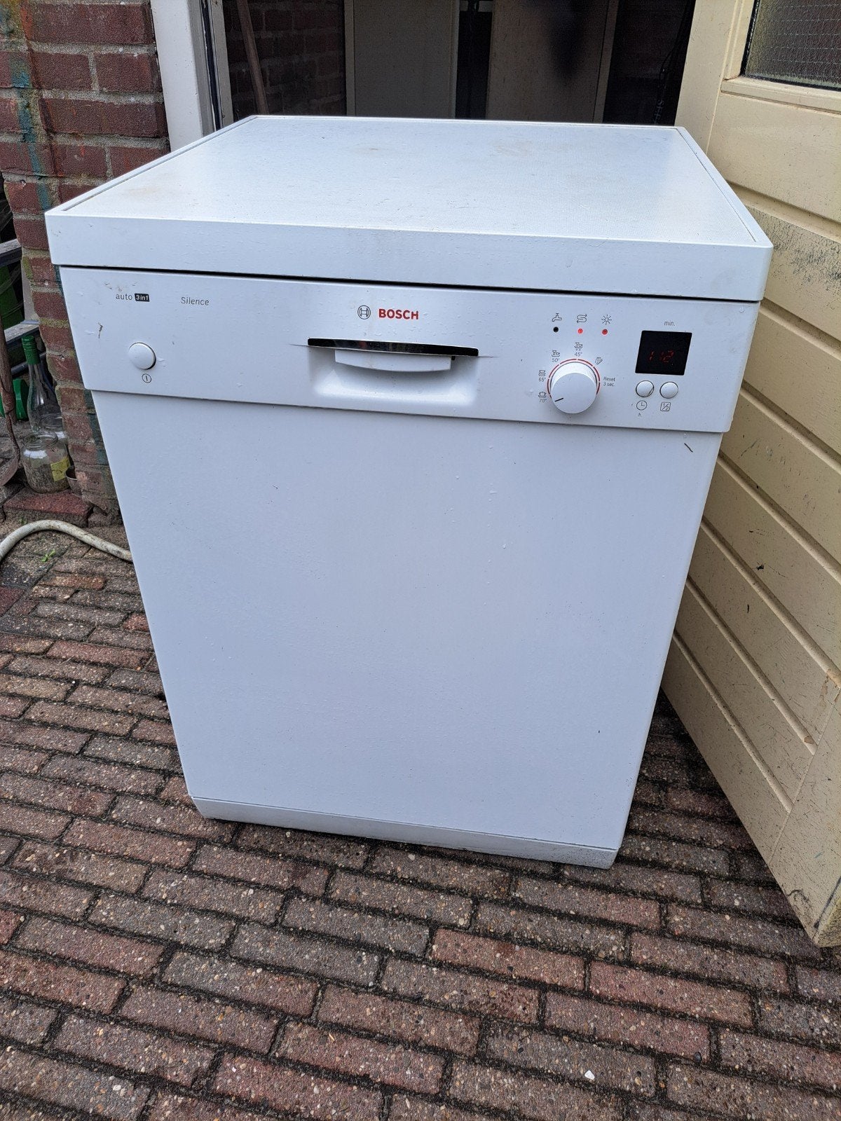 Bosch Silence Vrijstaande Vaatwasser - Wit, Gebruikt, 60 cm of meer, Eco programma, Ophalen of Verzenden