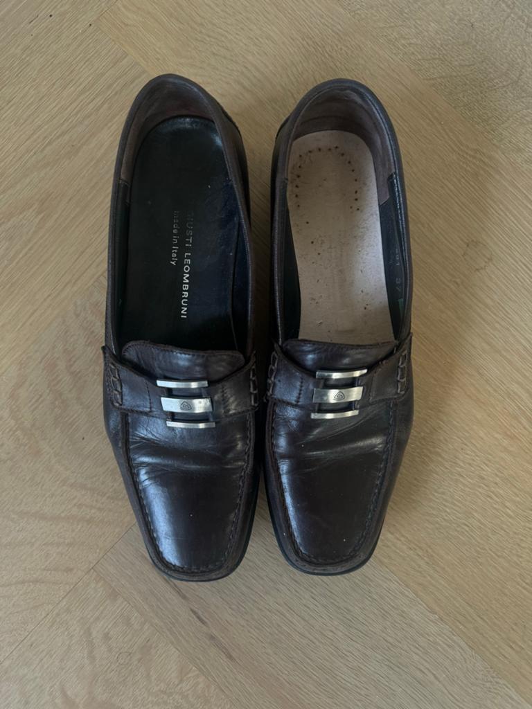 Italiaanse Leren Loafers AGL Maat 37, Kleding | Dames, Schoenen, Bruin, Instappers, Ophalen of Verzenden, Zo goed als nieuw