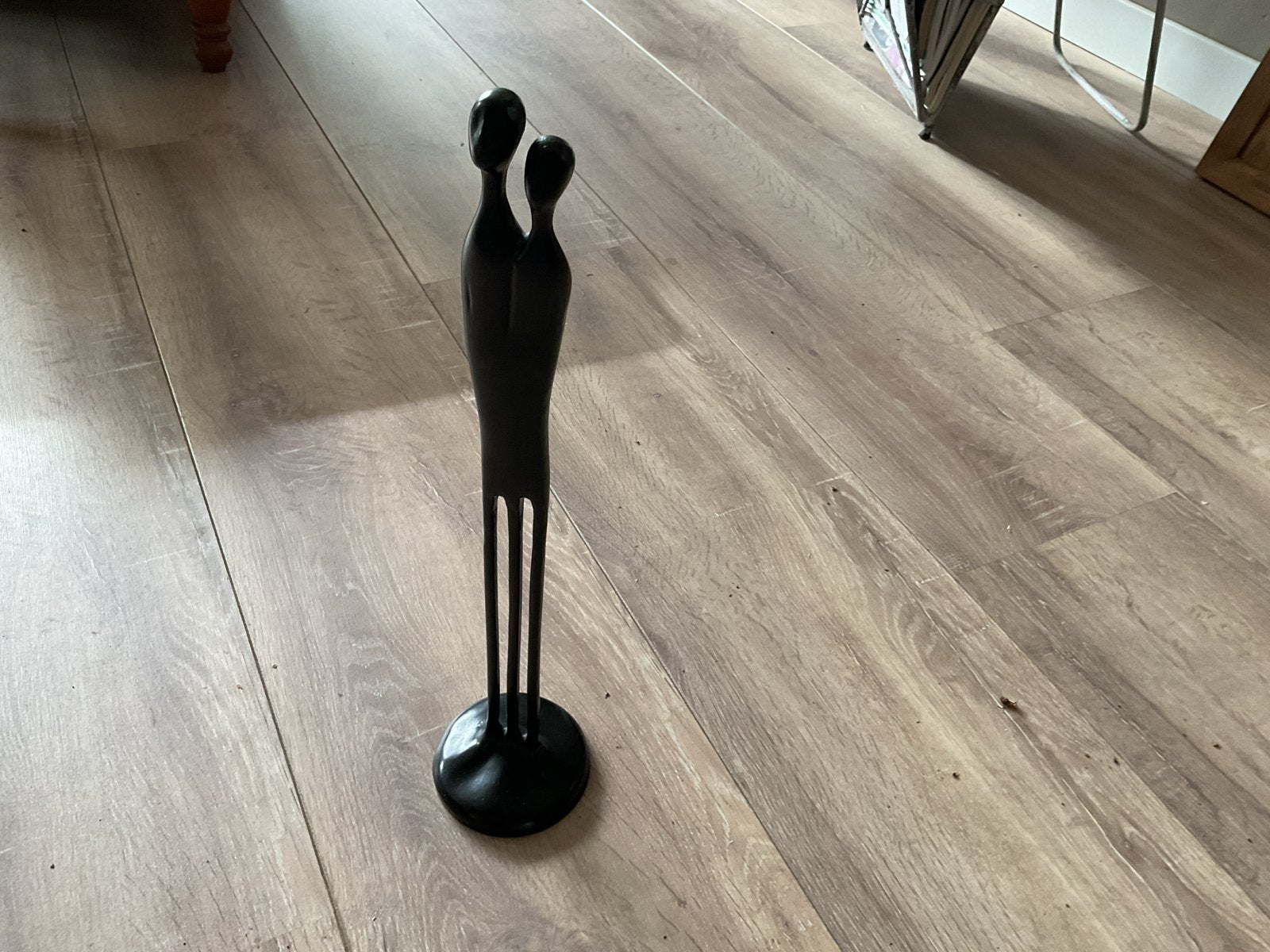 Vintage beeldje 'Two Be One' zweeds ontwerp, Ophalen of Verzenden, Gebruikt, Zwart, Vintage