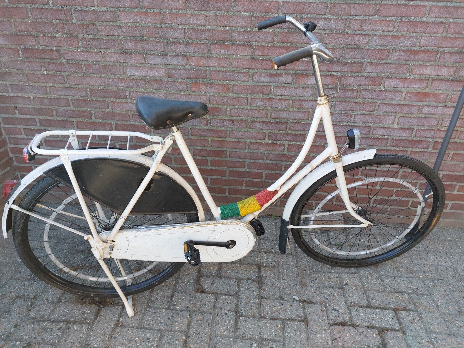 oude oma fiets, Ophalen, Gebruikt