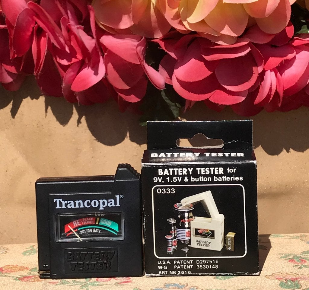 Batterij tester vintage Trancopal 9V , 1,5V, Ophalen of Verzenden, Nieuw