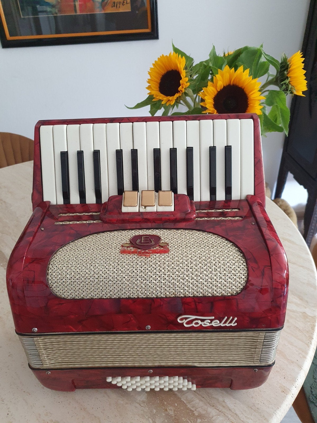 Italiaanse toselli accordeon, Ophalen, Gebruikt, 48-bas, Overige merken