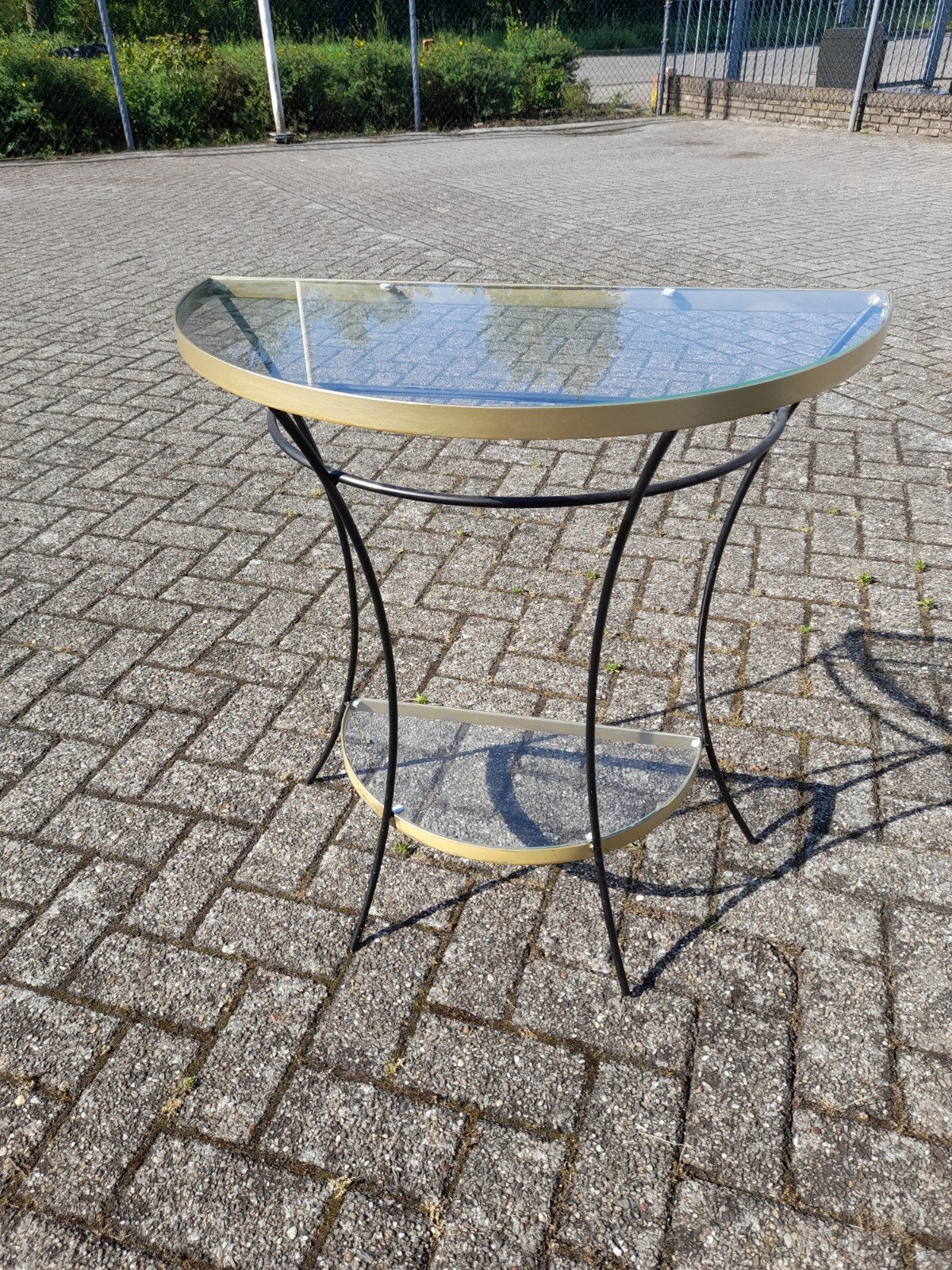 Mooie side tafel, Ophalen of Verzenden, Zo goed als nieuw, 25 tot 50 cm, Rechthoekig