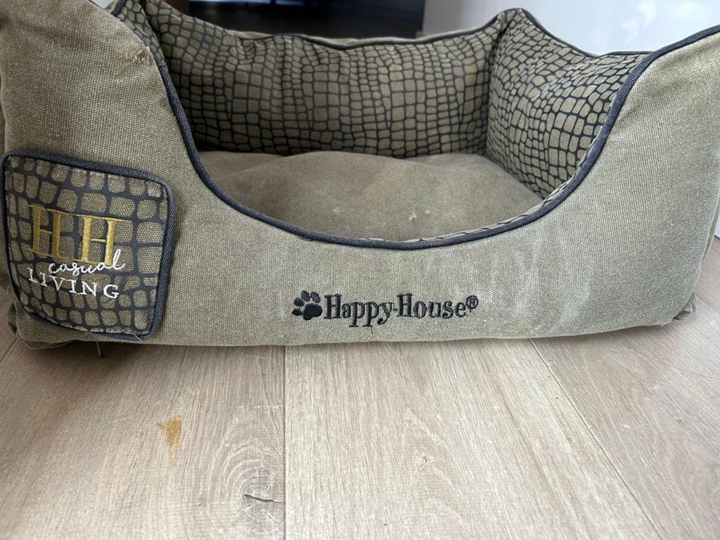 Hondenmand stof klein Happy House, Ophalen, Zo goed als nieuw, Stof