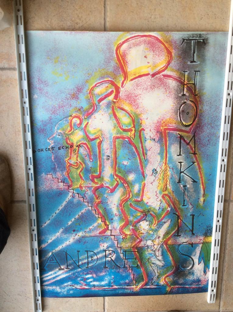 Dadaïsme surrealisme fluxus André Thomkins affiche zeldzaam., Ophalen of Verzenden