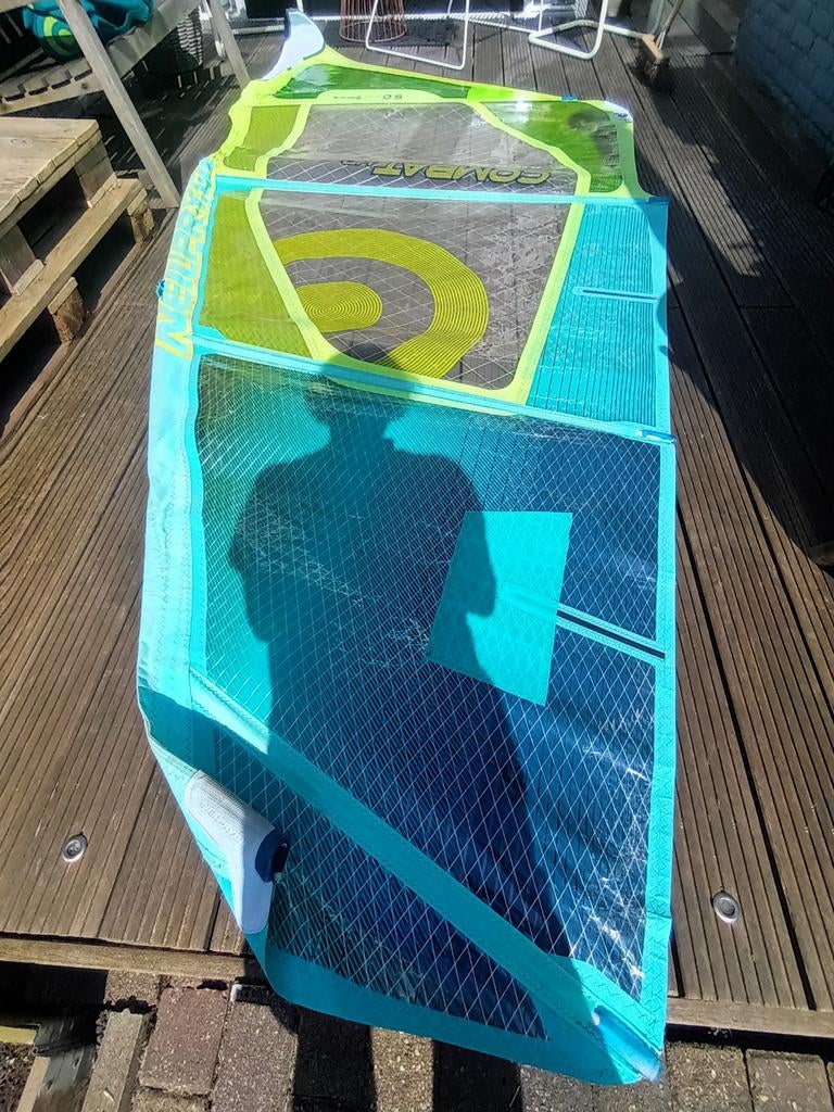Neil Pryde Combat Wave HD 5.0 windsurfzeil, Ophalen, Gebruikt, Zeil, Minder dan 5 m²