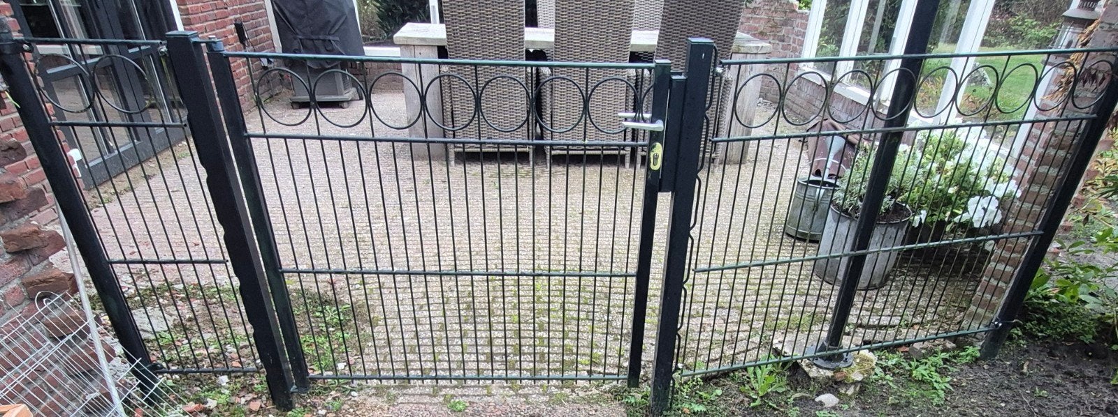 Hekwerk, met poortje, Ophalen, Gebruikt, IJzer, Tuinhek